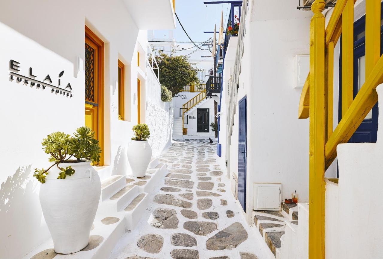 Elaia Luxury Suites Mykonos Mykonos Town Luaran gambar